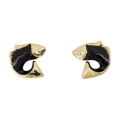 Jacquemus 雅克慕斯 女士 耳环 LES BOUCLES POISSON 金属黑色
