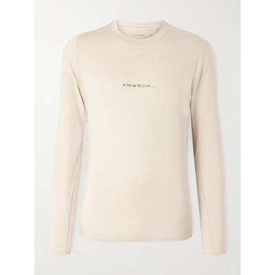 PORTAL 男士 SS26 T恤 Lateral Recycled-Jersey 耸肩徽标印花T恤