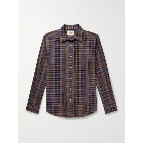 PORTUGUESE FLANNEL 男士 衬衫 Teca 格纹有机棉质法兰绒衬衫