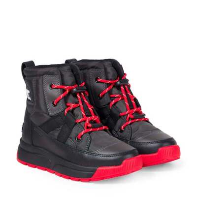 SOREL 冰熊 男童 靴子 Whitney™ 皮革边童鞋