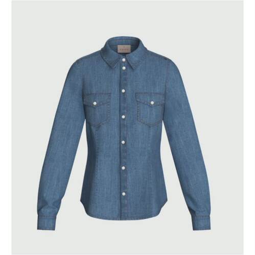 Emme By Marella 女士 衬衫 Emme Marella Shirts 蓝色牛仔裤