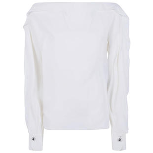 浪凡 长袖 女士 上衣 荷叶边 SS26 Lanvin