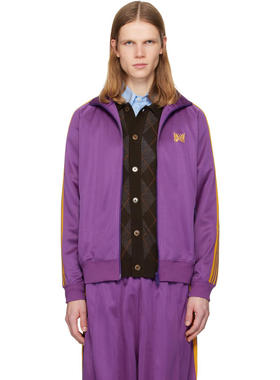 Needles 男士 卫衣 紫色 Poly Smooth 运动夹克