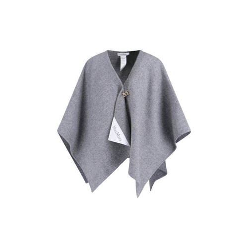 Max Mara 女士 FW25 斗篷 Serra 標誌貼佈斗篷