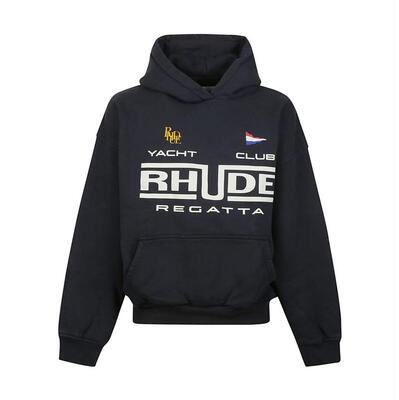 Rhude 男士 SS26 卫衣 帆船俱乐部标志连帽衫