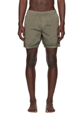 Stone Island 石头岛 男士 泳裤 绿色 B100004 Nylon Metal