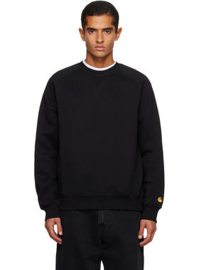 Carhartt WIP卡哈特 男士 卫衣 黑色 Chase 套头衫