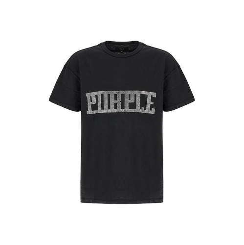 Purple Brand 男士 SS26 T恤 黑色棉质