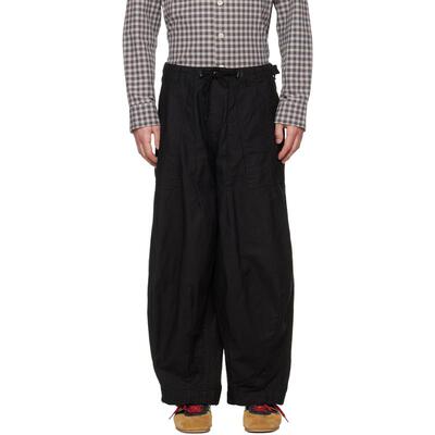 Needles 男士 长裤 黑色 H.D. Fatigue