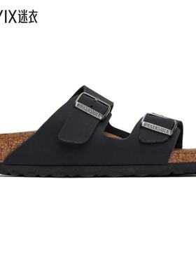 Birkenstock勃肯 女士黑色 Narrow Arizona Vegan 凉鞋 迷衣时尚