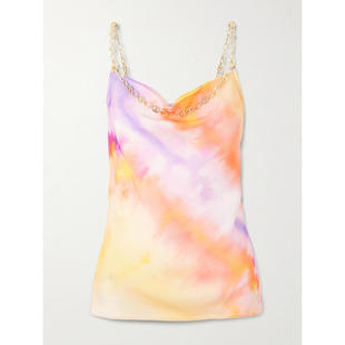 Paco Rabanne 背心 SS25 扎染印花缎面上衣 女士