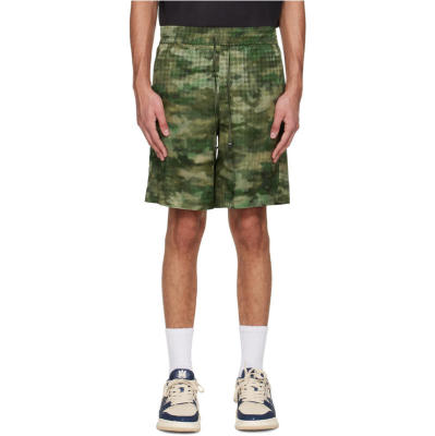 Amiri 埃米尔 男士 短裤 绿色 MA Quad Camo