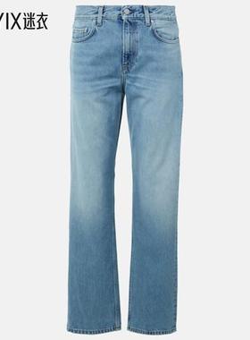 Totême 女款褪色设计低腰直筒牛仔裤 迷衣时尚