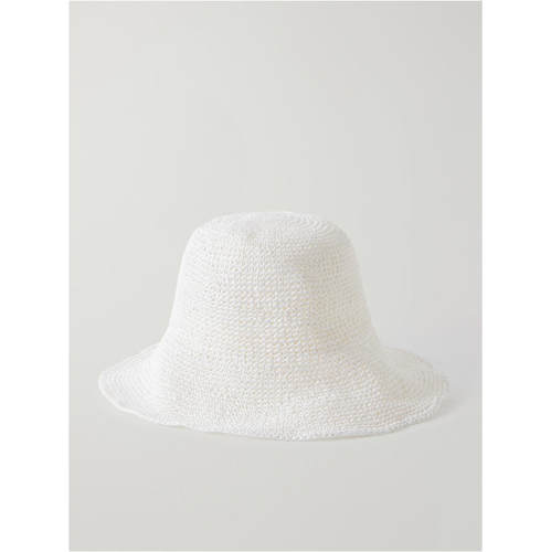 Totême 女士 FW26 帽子 编织纸遮阳帽