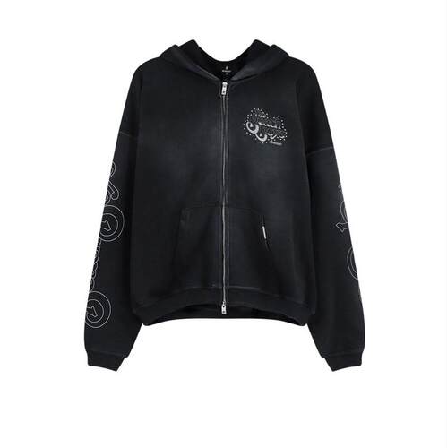 Represent 男士 FW26 卫衣 代表海滩男孩铆钉拉链连帽衫