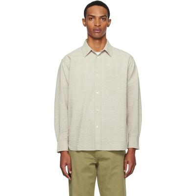 Norse Projects 男士 衬衫 灰褐色 Mo Oversized Check 衬衫