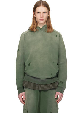 Needles 男士 卫衣 绿色 Darts Sweat 连帽衫