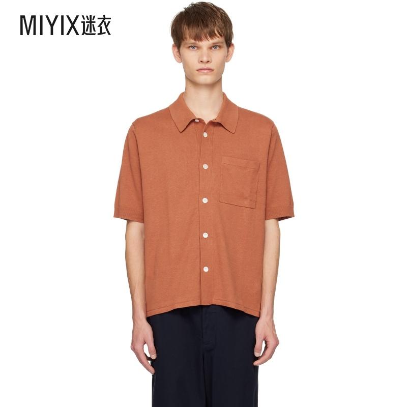 Norse Projects  男橙色 Rollo 衬衫 迷衣时尚