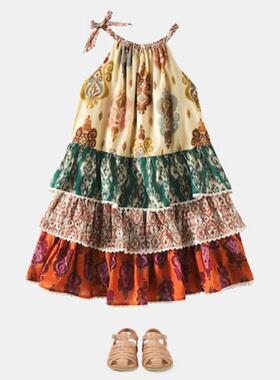 Zimmermann 兹默曼 女童 连衣裙 Wylie 印花层叠棉质童装