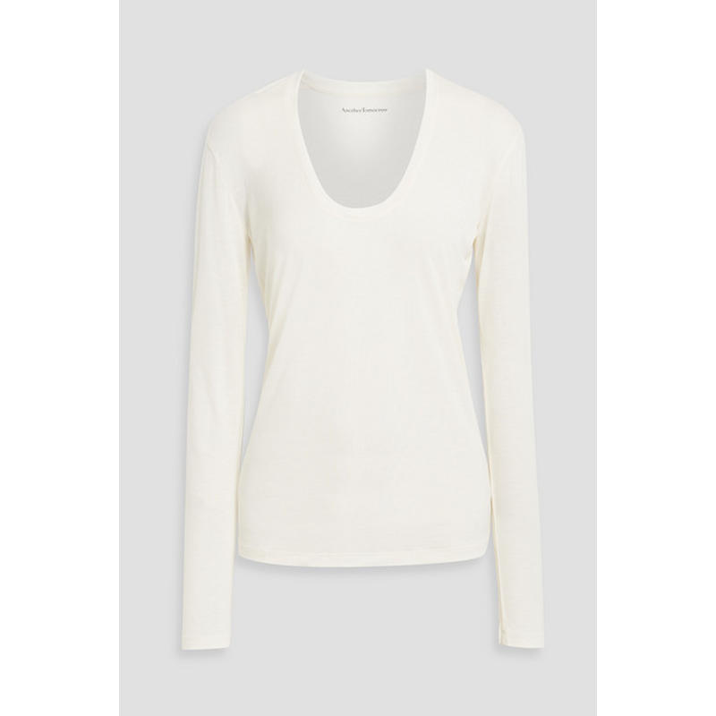 Another Tomorrow 女士 上衣 Lyocell-jersey 上衣