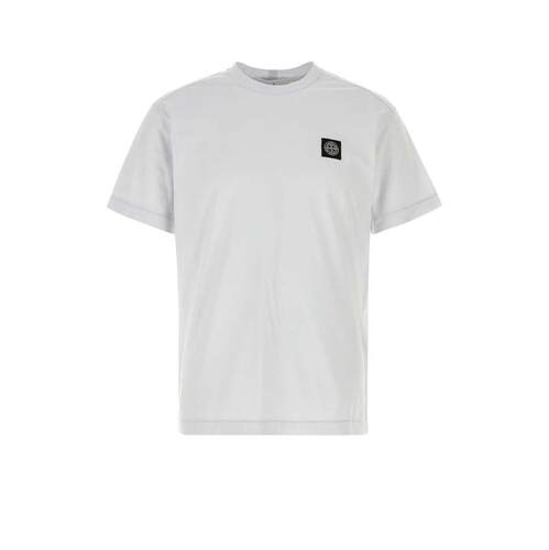 Stone Island 石头岛 男士 T恤 Stone Island 徽标贴饰圆领 T 恤