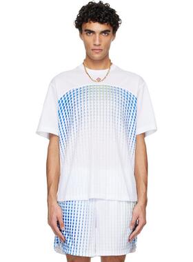 Casablanca 男士 T恤 白色 Tennis Tech T 恤