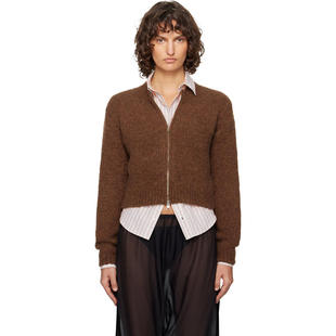 Paloma Wool 女士 卫衣 棕色 Hasta Luego Zip 毛衣