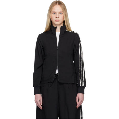Y-3 女士 卫衣 黑色 Sport Uniform Raw Cut 3 Stripes 运动夹克