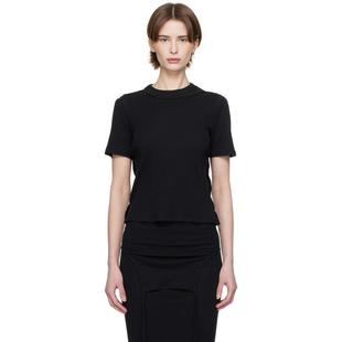T恤 女士 黑色 Flip 恤 Eckhaus Latta