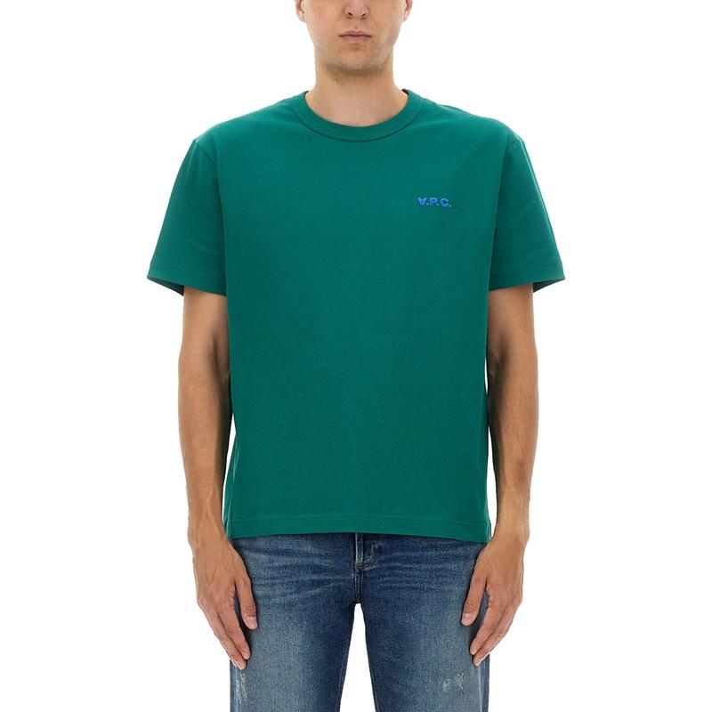 A.P.C. 男士 FW25 T恤 APC植絨標誌圓領 T 卹