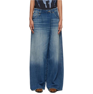 蓝色 牛仔长裤 Nico Wrap R13 牛仔裤 女士