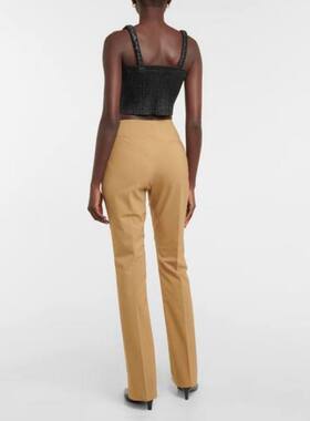 Nanushka 女士 长裤 Florine 修身羊毛混纺长裤