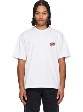 Solid Homme 男士 T恤 白色 Whole Cake Back Logo T 恤