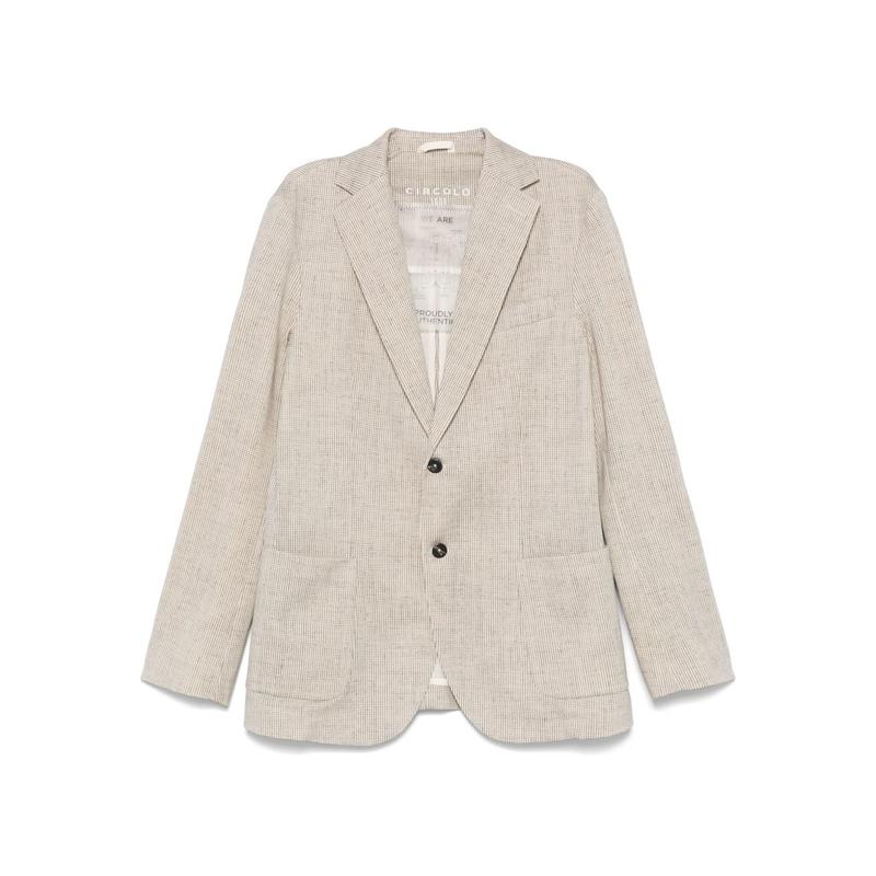 Circolo 1901 女士 SS25 夹克 刺绣弹力棉质西装外套