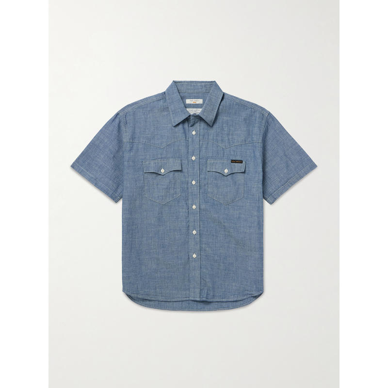 Nudie Jeans 男士 FW25 衬衫 棉/青年布西部风格衬衫