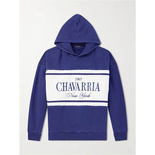 Willy Chavarria 男士 SS26 卫衣 Gilroy Logo刺绣棉针织连帽衫