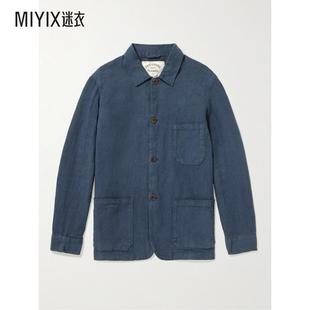 PORTUGUESE FLANNEL 男士Labura 修身亚麻夹克 迷衣时尚