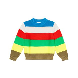 Stella Mccartney 斯特拉·麦卡特尼 男童 毛衣 条纹棉质羊毛童装