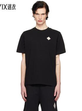 Casablanca  男士 黑色 Pearl Diamond Patch T 恤 迷衣时尚