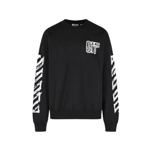 Off-White 男士 FW26 卫衣 米白黑色毛线衫