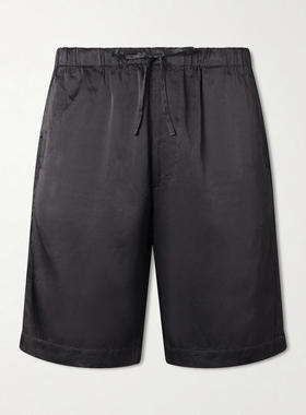 Dries Van Noten 男士 SS26 短裤 直筒斜纹布抽绳短裤