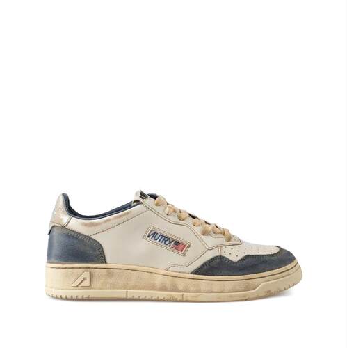 Autry 奥特里 男士 FW26 运动鞋 SUP VINT LEAT/SUEDE 低帮