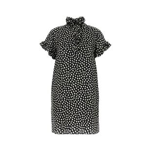 连衣裙 Chloé 短款 SS26 波點印花荷葉邊迷你連身裙 女士