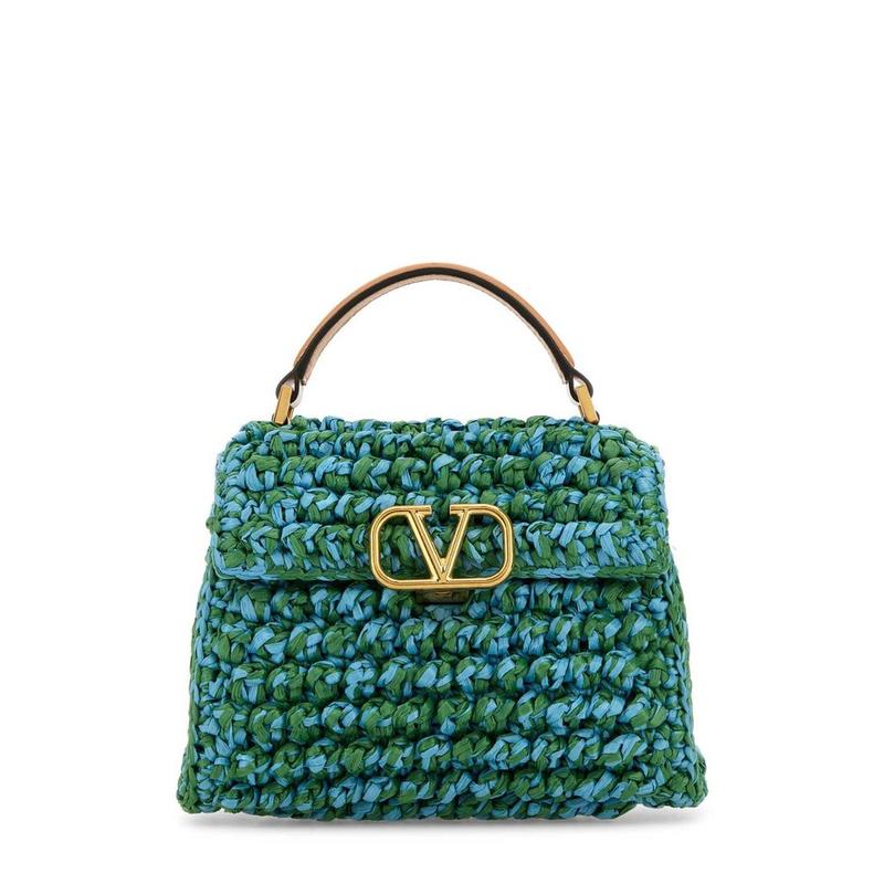 Valentino 女士 SS25 托特包 VLogo 飾牌迷你手提包