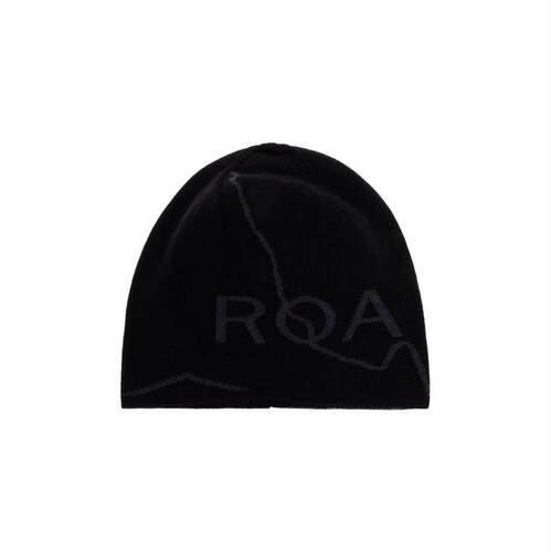 Roa 男士 FW25 帽子 徽标嵌花罗纹帽