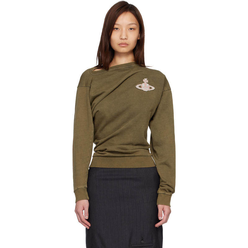Vivienne Westwood 西太后 女士 SS26 卫衣 绿色 LS Hebo 套头衫