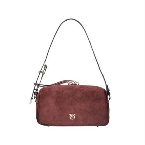 Pinko 品高 女士 FW26 单肩包 TRITTICO 迷你绒面革手提包