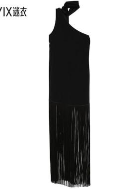 【春夏新品】TALLER MARMO PRE 黑色连衣裙女款  迷衣时尚