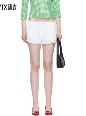 Sandy Liang 女款白色 Kayo 短裤 迷衣时尚