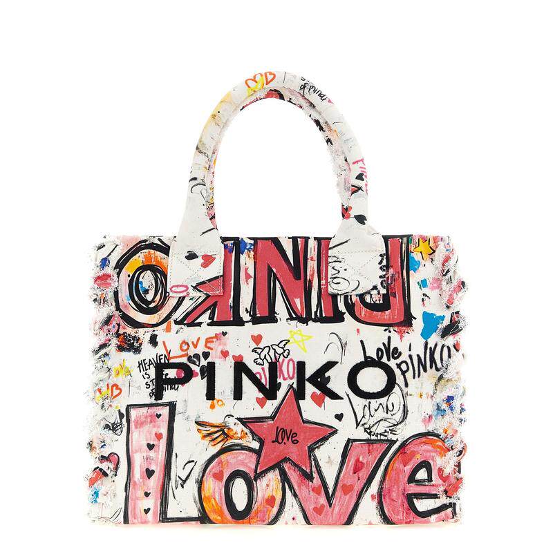 Pinko 品高 女士 SS26 托特包 中号沙滩购物袋图片